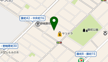 宅配ロッカーPUDO サツドラ 江別錦店の地図画像