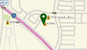 宅配ロッカーPUDO とりせん ローズタウン店の地図画像