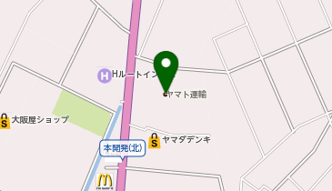 宅配ロッカーPUDO ヤマト運輸 小杉センターの地図画像