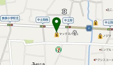 宅配ロッカーPUDO マックスバリュ 長泉中土狩店の地図画像