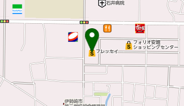 宅配ロッカーPUDO フレッセイ 安堀店の地図画像