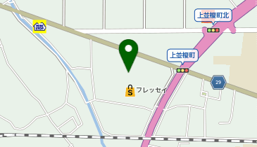 宅配ロッカーPUDO フレッセイ 上並榎店の地図画像