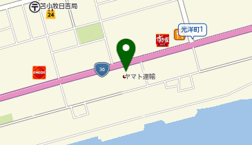 宅配ロッカーPUDO ヤマト運輸 苫小牧有明センターの地図画像