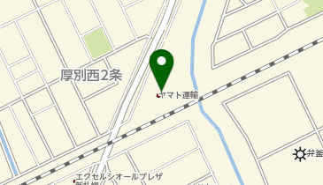 宅配ロッカーPUDO ヤマト運輸 札幌厚別東センターの地図画像