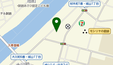 宅配ロッカーPUDO ヤマト運輸 釧路城山センターの地図画像