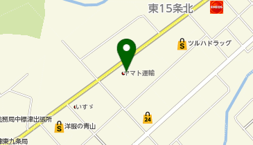 宅配ロッカーPUDO ヤマト運輸 中標津センターの地図画像