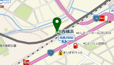 宅配ロッカーPUDO 相模鉄道 西横浜駅の地図画像