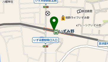 宅配ロッカーPUDO 相模鉄道 いずみ野駅の地図画像
