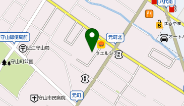 宅配ロッカーPUDO ウエルシア 滋賀守山店の地図画像