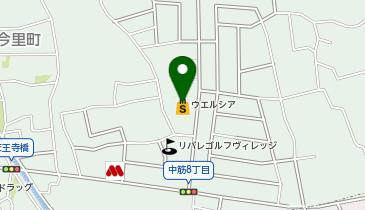 宅配ロッカーPUDO ウエルシア 宝塚中筋店の地図画像