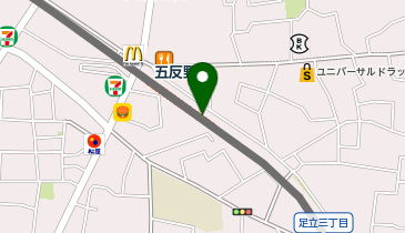 宅配ロッカーPUDO 東武不動産 五反野第1駐輪場の地図画像
