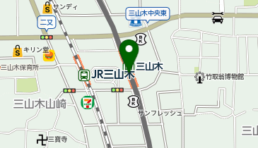 宅配ロッカーPUDO 近畿日本鉄道 三山木駅の地図画像