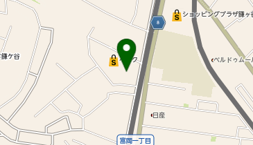 宅配ロッカーPUDO ベルク 鎌ケ谷富岡店の地図画像