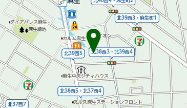 宅配ロッカーPUDO 札幌市交通局 麻生バスターミナルの地図画像