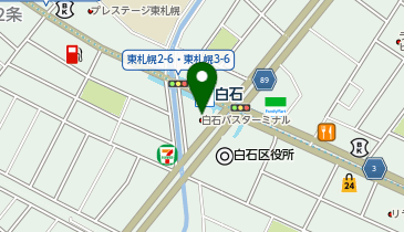 宅配ロッカーPUDO 札幌市交通局 白石バスターミナルの地図画像