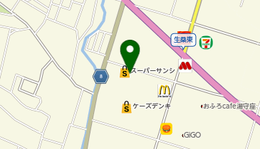 宅配ロッカーPUDO スーパーサンシ いくわ店の地図画像
