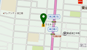 宅配ロッカーPUDO ウエルシア 東成深江南店の地図画像