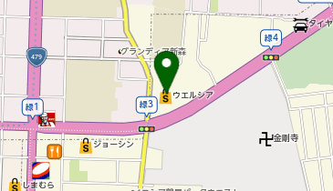 宅配ロッカーPUDO ウエルシア 鶴見緑店の地図画像