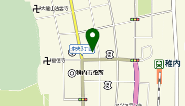 宅配ロッカーPUDO サツドラ 稚内中央店の地図画像