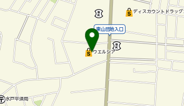 宅配ロッカーPUDO ウエルシア 水戸平須店の地図画像