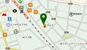 宅配ロッカーPUDO ライフ 蕨駅前店の地図画像