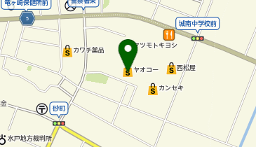 宅配ロッカーPUDO ヤオコー 竜ケ崎店の地図画像