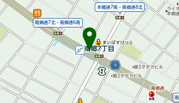 宅配ロッカーPUDO 札幌市交通局 南郷7丁目駅の地図画像