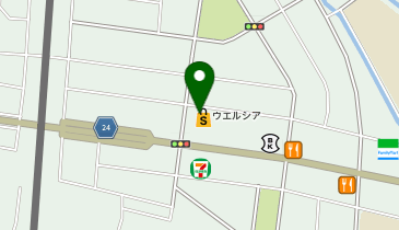 宅配ロッカーPUDO ウエルシア 常総石下店の地図画像