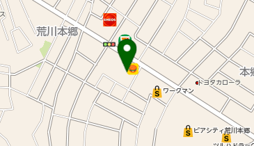 宅配ロッカーPUDO ウエルシア 阿見荒川本郷店の地図画像