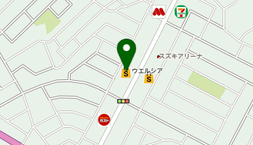 宅配ロッカーPUDO ウエルシア 牛久上柏田店の地図画像