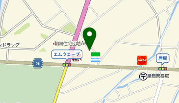 宅配ロッカーPUDO ヤマト運輸 長野屋島センターの地図画像