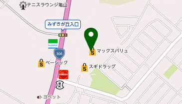 宅配ロッカーPUDO マックスバリュ 亀山みずほ台店の地図画像