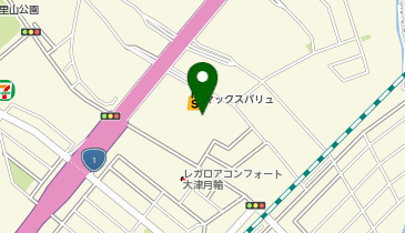 宅配ロッカーPUDO マックスバリュ 大津月輪店の地図画像