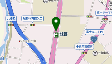 宅配ロッカーPUDO 北九州モノレール 城野駅の地図画像