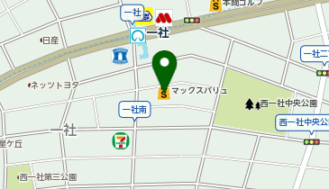宅配ロッカーPUDO マックスバリュ 一社店の地図画像