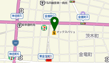 宅配ロッカーPUDO マックスバリュ 岐阜元町店の地図画像