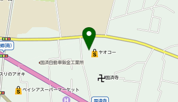 宅配ロッカーPUDO ヤオコー 深谷国済寺店の地図画像