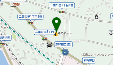 宅配ロッカーPUDO イズミ ゆめマート二葉の里の地図画像