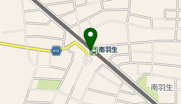 宅配ロッカーPUDO 東武鉄道 伊勢崎線 南羽生駅の地図画像