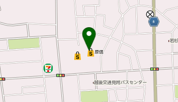 宅配ロッカーPUDO 原信 見附店の地図画像