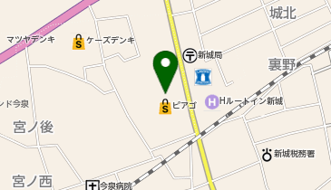 宅配ロッカーPUDO ピアゴ 新城店の地図画像