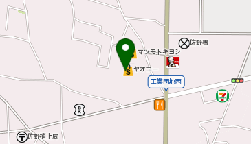 宅配ロッカーPUDO ヤオコー 佐野浅沼店の地図画像