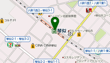 宅配ロッカーPUDO JR北海道 琴似駅の地図画像