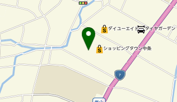 宅配ロッカーPUDO イオンスタイル中条の地図画像