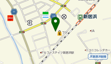 宅配ロッカーPUDO フジ フジ新居浜駅前店の地図画像