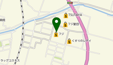 宅配ロッカーPUDO フジ フジ夏目店の地図画像