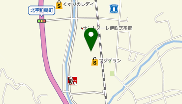 宅配ロッカーPUDO フジ フジグラン北宇和島の地図画像