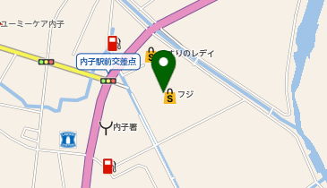 宅配ロッカーPUDO フジ フジ内子店の地図画像