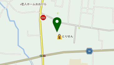 宅配ロッカーPUDO とりせん 大平店の地図画像