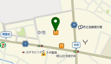 宅配ロッカーPUDO グリーンモール山室の地図画像